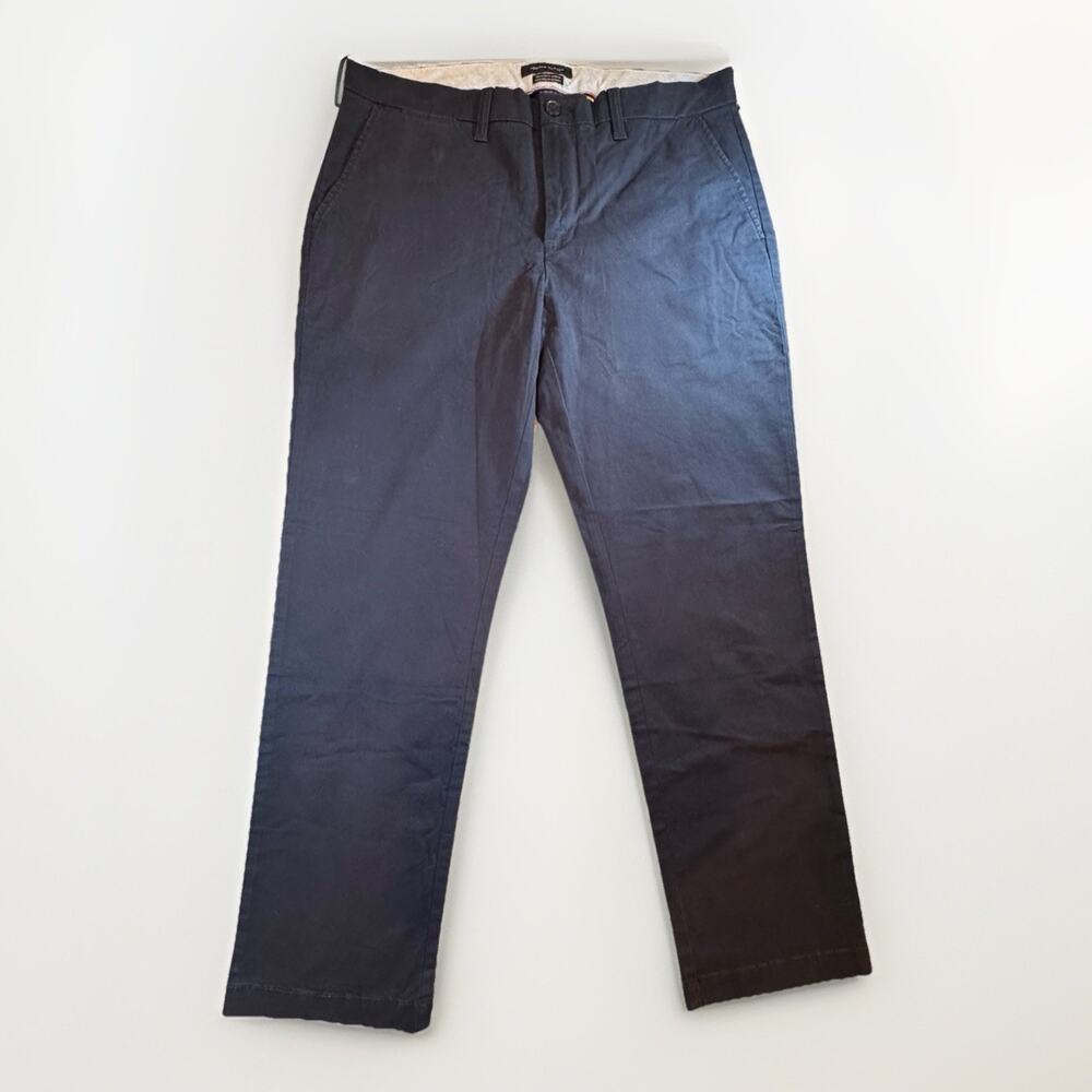 Tommy Hilfiger Men's Navy Blue Regular Fit Stretch Chino Pants Size 33x30